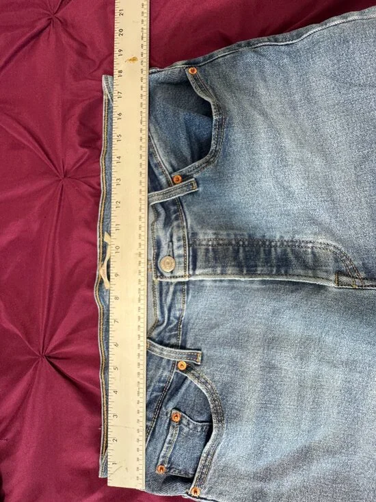 Levi's Wedgie Straight Jeans Women's Size 18W Blue Denim Button Fly - Picture 6 of 13